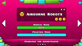 Geometry Dash Meltdown - Airborne Robots 100% All Coins