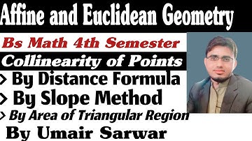 Collinearity of Points , Method to find Collinearity of Points | Us Mathematics