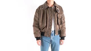 Calvin Klein Brown Parachute Bomber - Overview - Backyardarchive