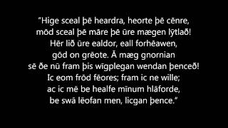 Excerpt from The Battle of Maldon: the English rally