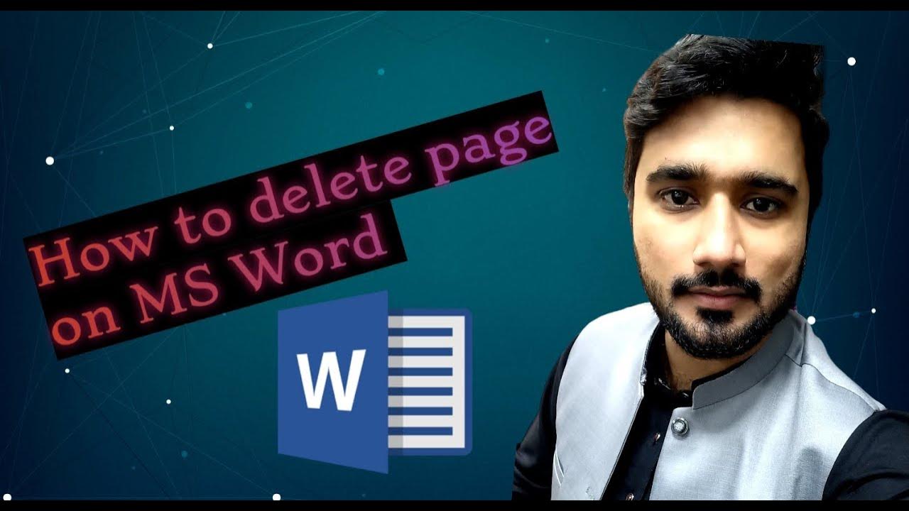 shortcut-to-delete-a-page-in-ms-word-youtube