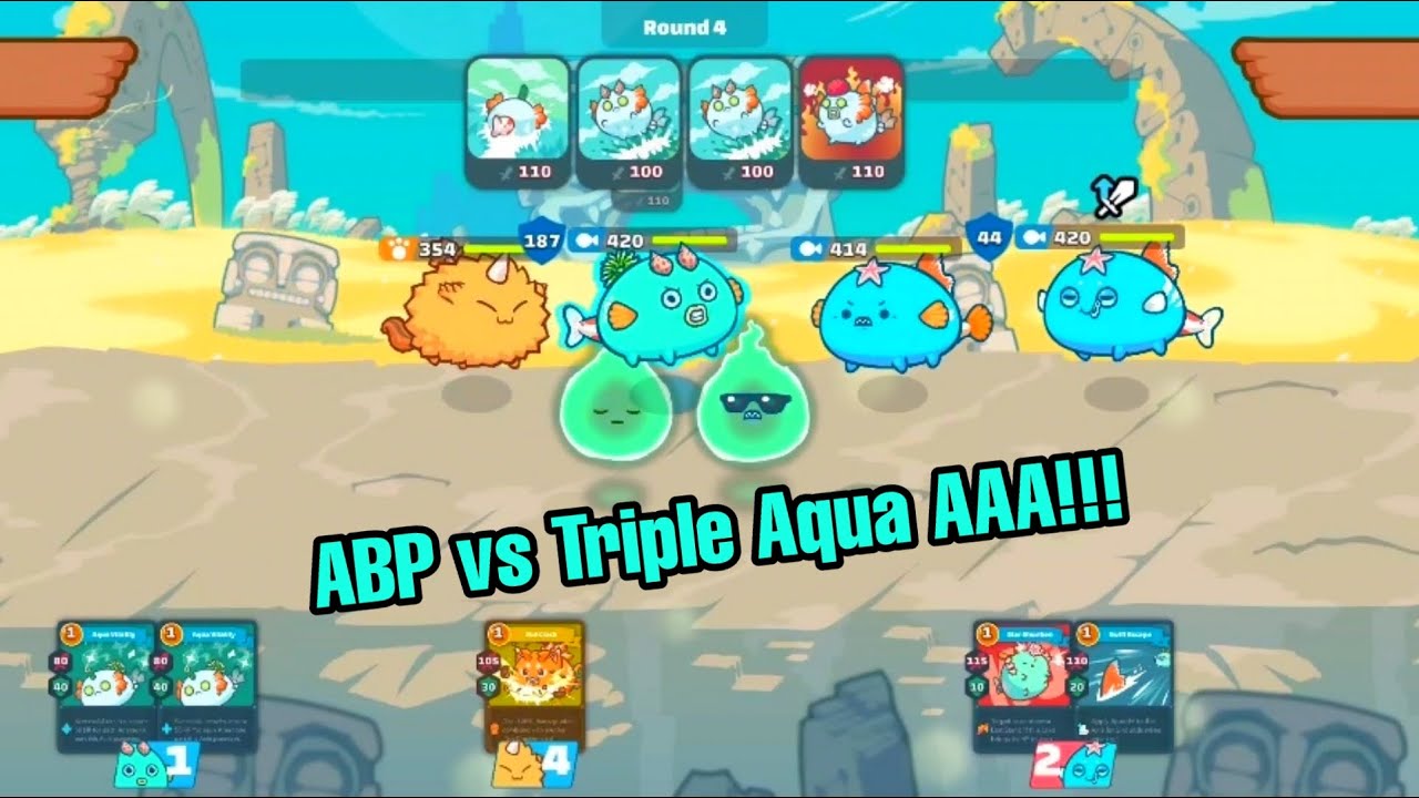 Triple Aqua AAA vs ABP (Axie Infinity) - YouTube