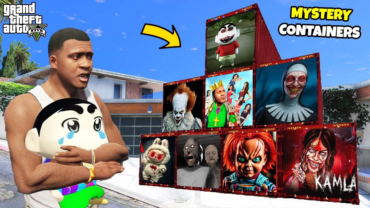 Franklin Opens EVERY GHOST MYSTERY CONTAINER in GTA 5 l Varun the gamer