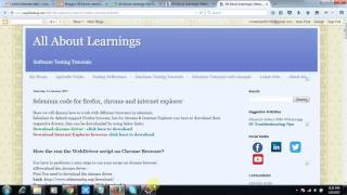 Work on Chrome IE browser selenium 04