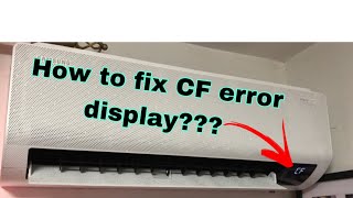 How to fix CF ( Cooling Failure) error display | Samsung Split Type Airconditioner | Mitch Tv Samsung Mini Split Cf Code