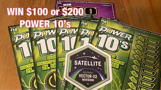 Win $100 or $200 & Power 10’s Tickets‼️ California Lottery Scratchers🤞🍀🍀🍀