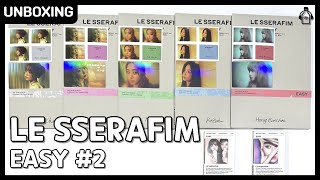 LE SSERAFIM 'EASY' Compact & Weverse Album ver. + Weverse Shop POB #Unboxing (23.02.2024)