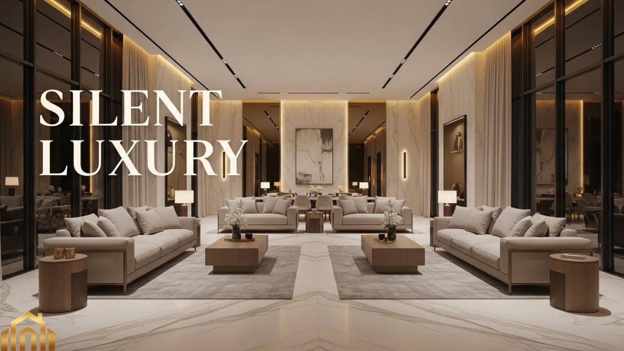 Modern Luxury Mansion Interior | Calm Cinematic Walkthrough - YouTube