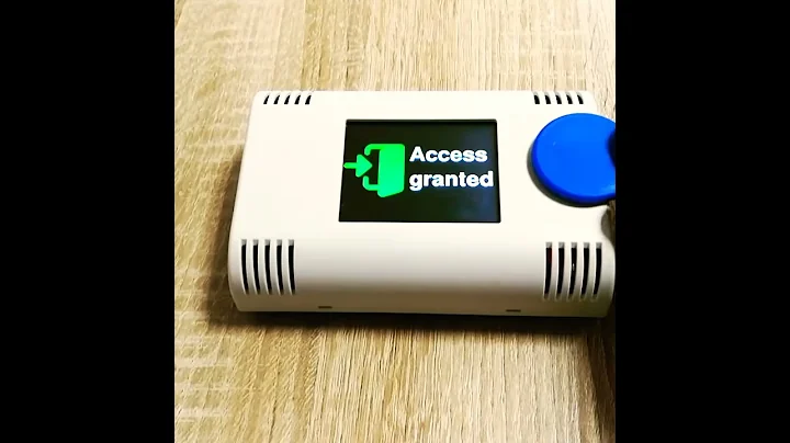 RFID reader with ili9341 based touchscreen