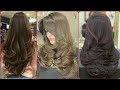 coper golden brown streaks long haircut layered hair style ideas for girls women&#39;s