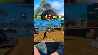 Free Fire 1 vs 4 custom viral shorts New Videos 🔥😎 #freefire #shorts #new #video #viral