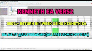 350%+ return in 7days on real account with KENNETH EA vers2 and withdraw proof #ea #exness