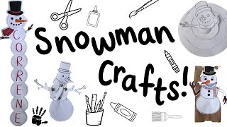 2 Easy Snowman crafts for kids☃️