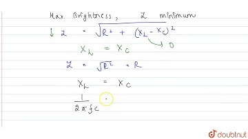 An a,c, source of frequency 50 hertz is connected to a 50 mH inductor and a bulb. The