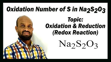 Lesson 14: Oxidation Number of S in Na₂S₂O₃ | Topic: Redox Reaction | Quantitative Chemistry