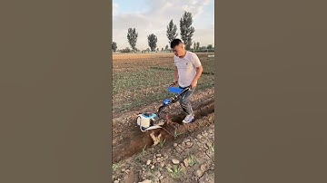 Small gasoline micro tillage machine Weeding machine.😱