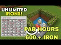Iron Farm Making | Par Hour 600+ Iron | Pocket Edition Iron Farm | Minecraft Pe | A4U oP |