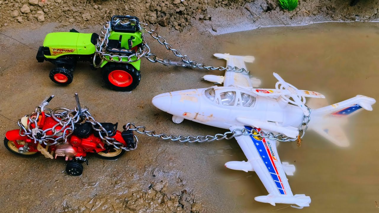 JCB Tractor Cartoon Video | Airplane Auto Jcb Dumper Truck Accident Pulling Out Car Tractor Video