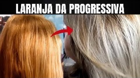 FIZ PROGRESSIVA EM CABELO COM COLORAÇÃO E FICOU LARANJA! COMO RESOLVER?