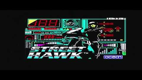 Street Hawk - Zx Spectrum +2 (Full Cassette Tape Loading & Gameplay)