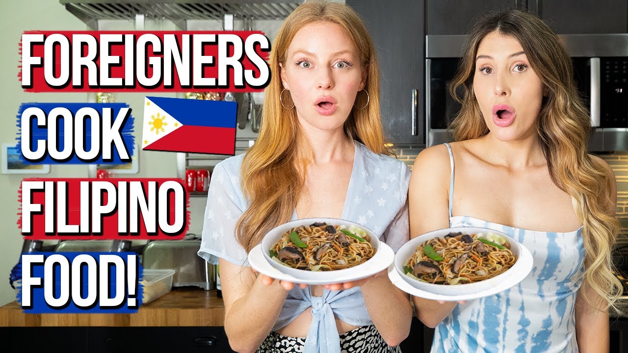 Foreigners Cook Filipino Food Philippines Vegetarian Pancit Bihon Youtube Foreigners Cook Filipino Food Philippines Vegetarian Pancit Bihon Youtube