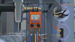 Elitech Lmg-10 Refrigeration Digital Manifold Gauge Set High-Precision Hvac Tools