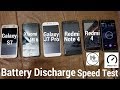 Galaxy J7 Pro VS Xiaomi Mi 6 VS Galaxy S7 VS Redmi Note 4 VS Redmi 4 - Battery Discharging Test