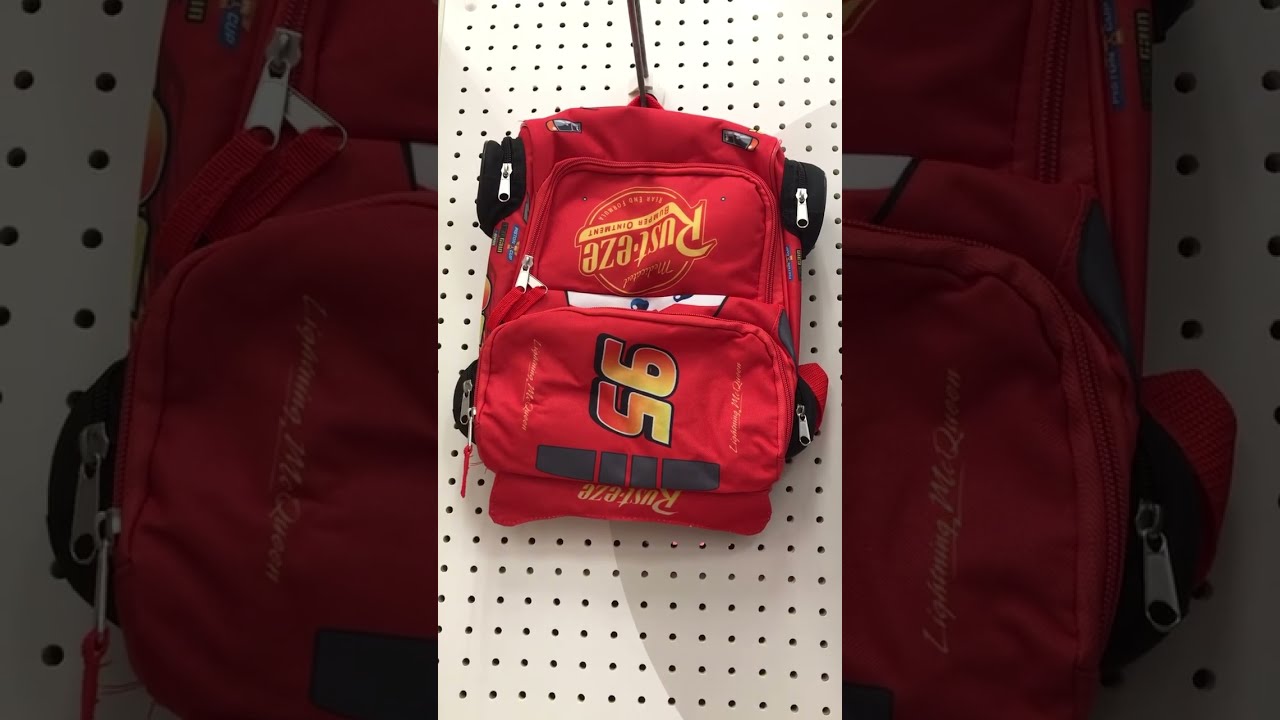 Lightning mcqueen backpack target hotsell