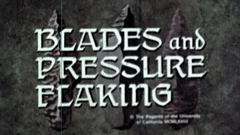 1968, BLADES AND PRESSURE FLAKING, Francois Bordes...