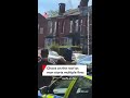 Chaos on rooftop as man starts multiple fires