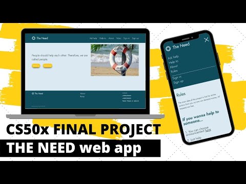 CS50x Final Project 2020: Node JS + Fastify + other. "The Need" web application