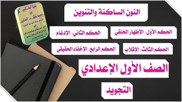 أحكام النون الساكنة والتنوين- تجويد- الصف الأول الإ‘عدادي الأزهري