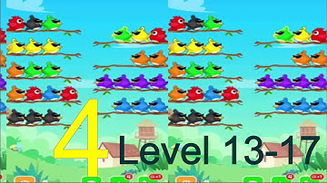 Color Bird Sort Puzzle | Gameplay Video | level 13 - 17 | ZTDM Gamer