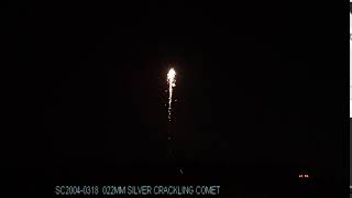 SC2004-0318 - Close Proximity Effect - 22mm Silver Crackling Tail Comet