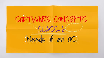 SOFTWARE CONCEPTS IN ODIA CLASS-6 (Needs of an OS)