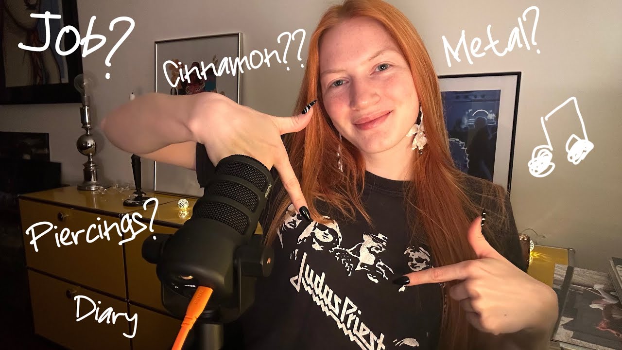 About me ASMR 🌙 Lernt mich besser kennen! (German whispering & tapping)