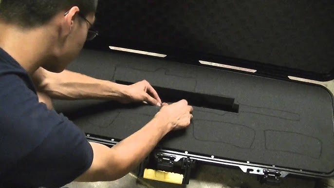 how to pluck your Plano case foam 