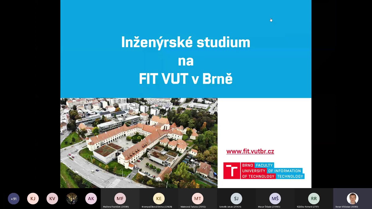 Inženýrské studium na FIT VUT v Brně