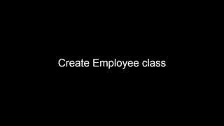 Employee class Example