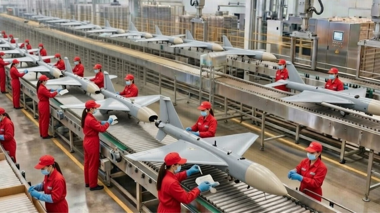 Inside Iran's Secret Factory: How the Deadly Shahed-136 Kamikaze Drone Is Built (Full Process)