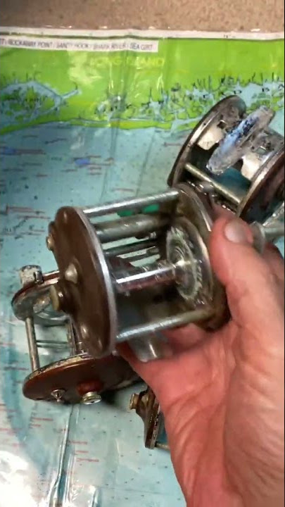 This is one BIG old #fishing #reel 