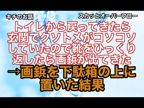 【スカッとする話】《キチ 自業自得》ゴミみたいな嫁いびりをしてくるクソトメコトメが画鋲を靴に入れてるのも目撃→画鋲を下駄箱の上に置いた結果、自業自得なことに【スカッとオーバーフロー】