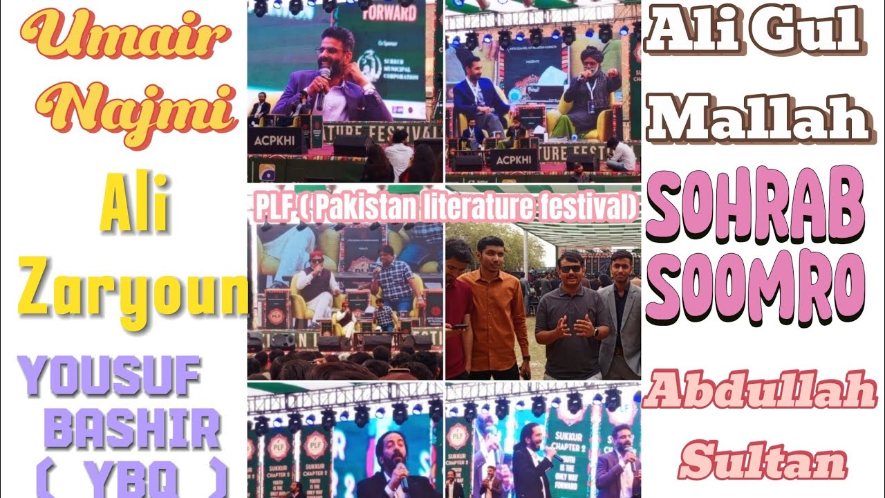 PLF ( Pakistan Literature Festival ) Sukkur Chapter Celebrities Talk, Mushaira, Concert,Food court.