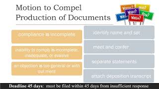 Motions to Compel Discovery