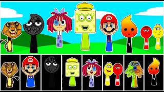 Sprunki Incredibox Gu gu Ga ga &amp; Ninimo &amp; Battarey &amp; Glovby &amp; Bravl &amp; Pipi Chupi &amp; Popy Playtime All