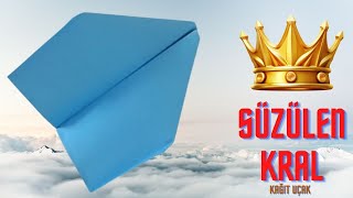 Süzülen Kral Kağıt Uçak Nasıl Yapılır? Kağıt Uçak Enleri