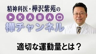 適切な運動量とは？【精神科医・樺沢紫苑】