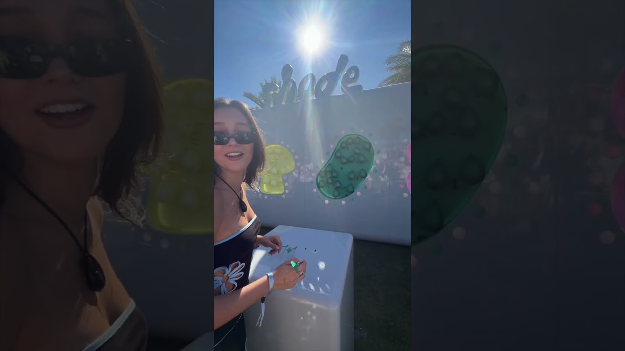 inside the rhode event at coachella ✨