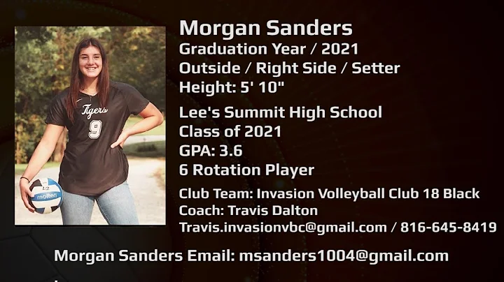 2020 Morgan Sanders Volleyball Highlight Film