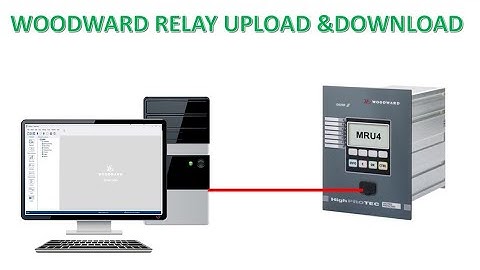 Woodward Relay program Upload and download. MRU4 #woodbard #Protection Relay